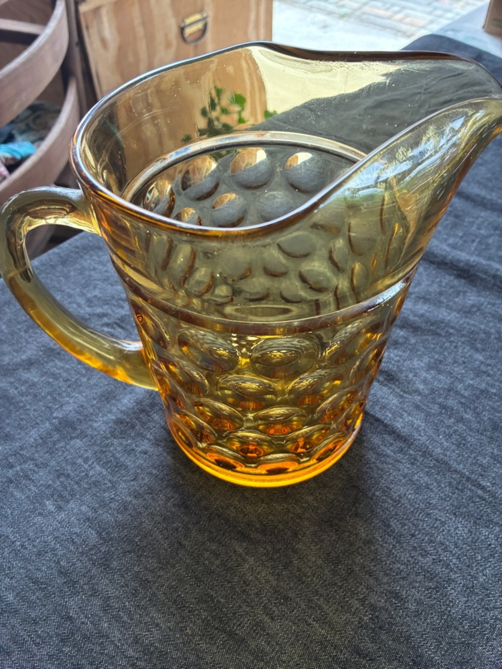 Amber Glass Bubble Pitcher - Home Dining. Ventige